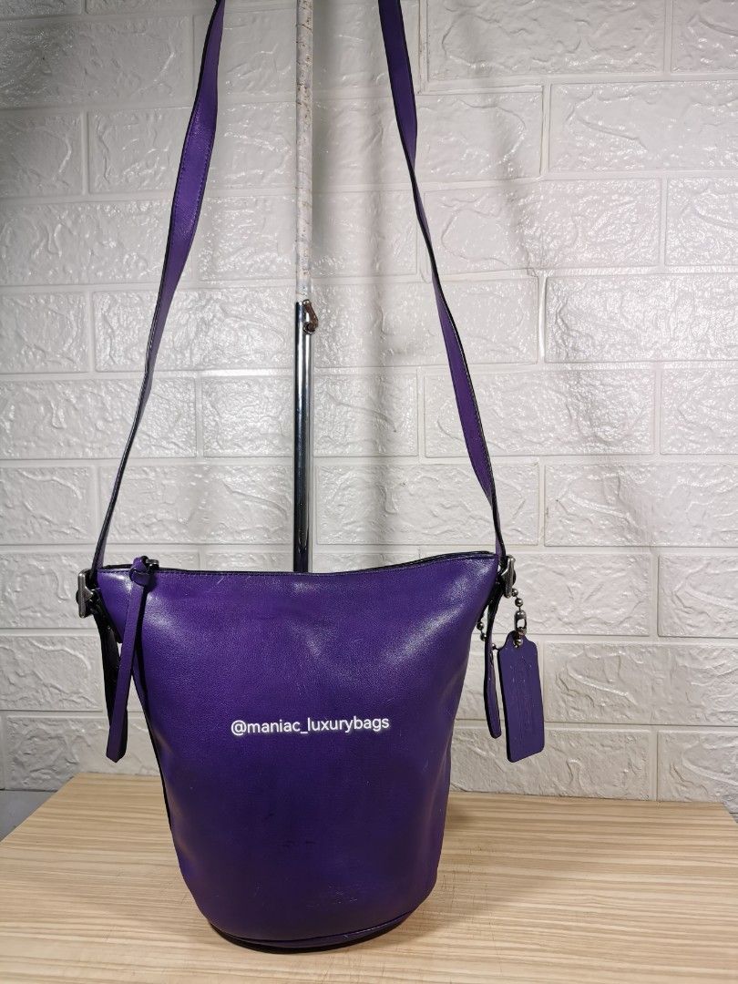 Coach bleecker mini duffle bag in glove tanned leather deals