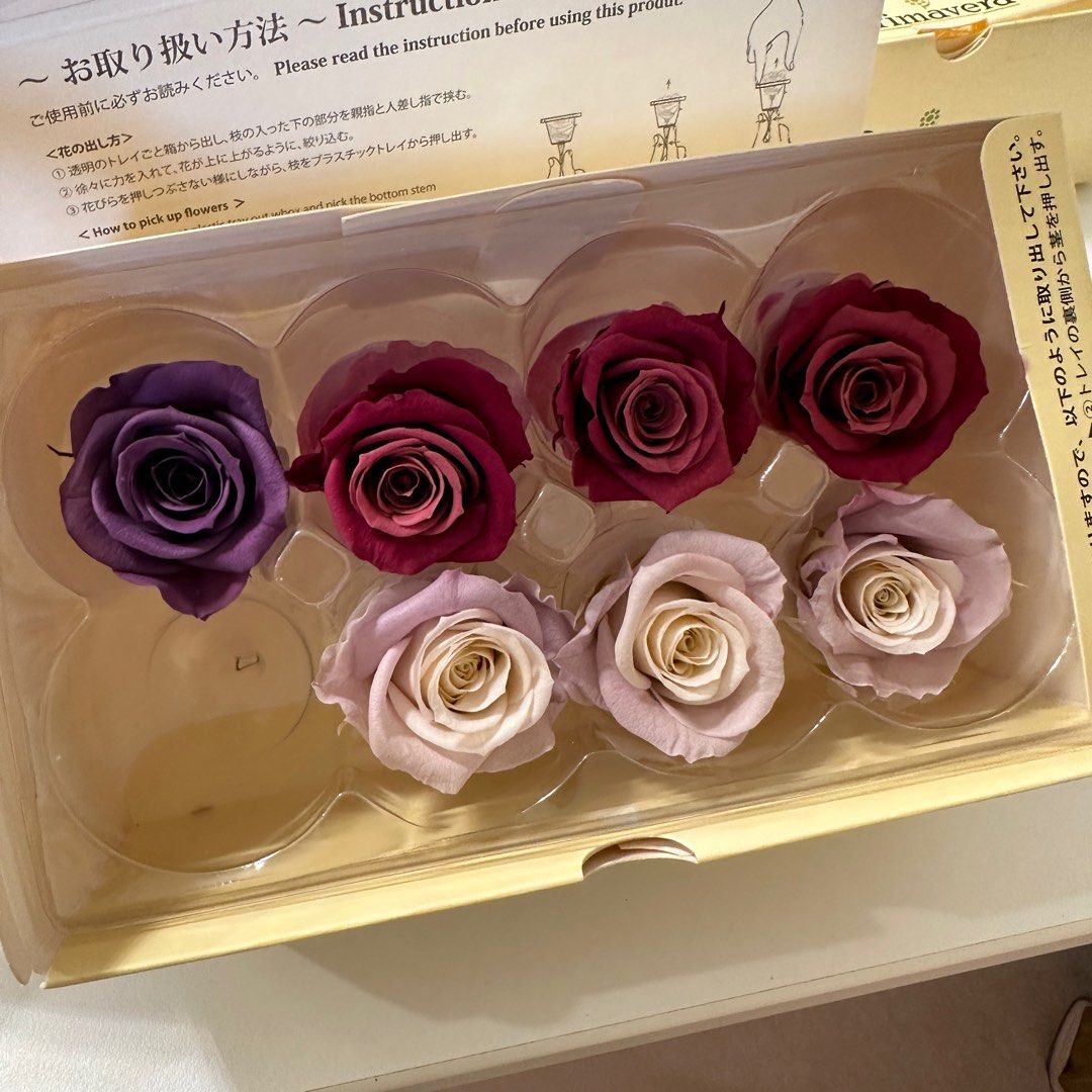 日本Primavera永生花玫瑰花保鮮花花材, 興趣及遊戲, 手作＆自家設計