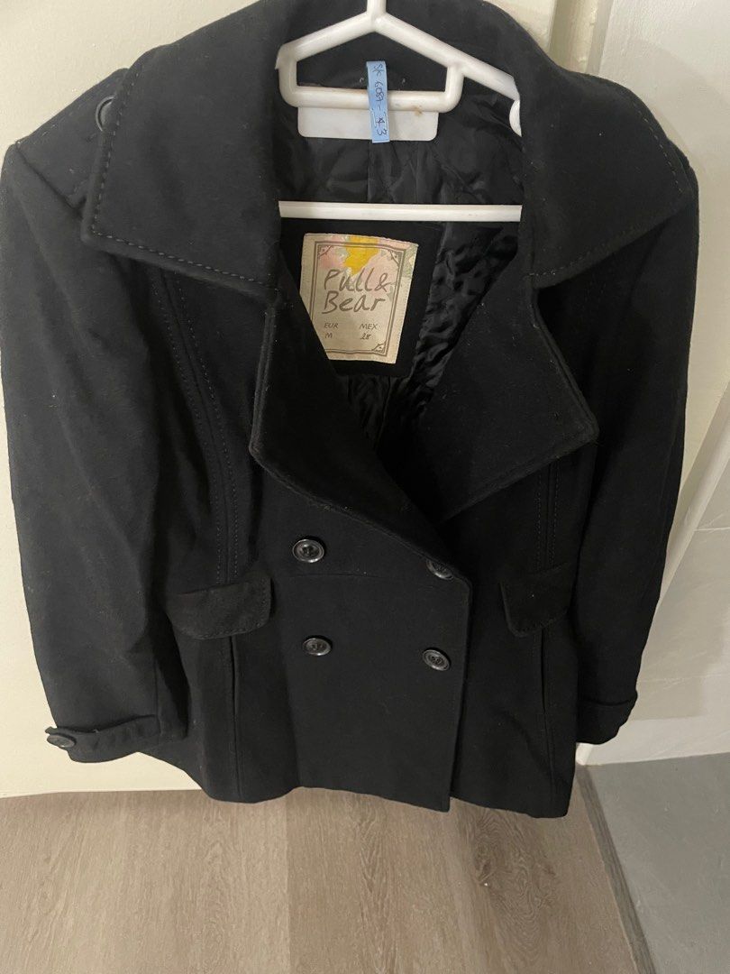 Pull and bear wool top coat