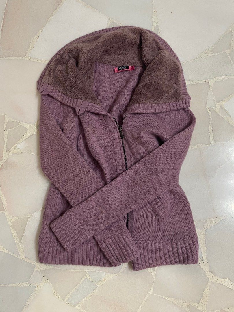 Fuzzy clearance fur sweater
