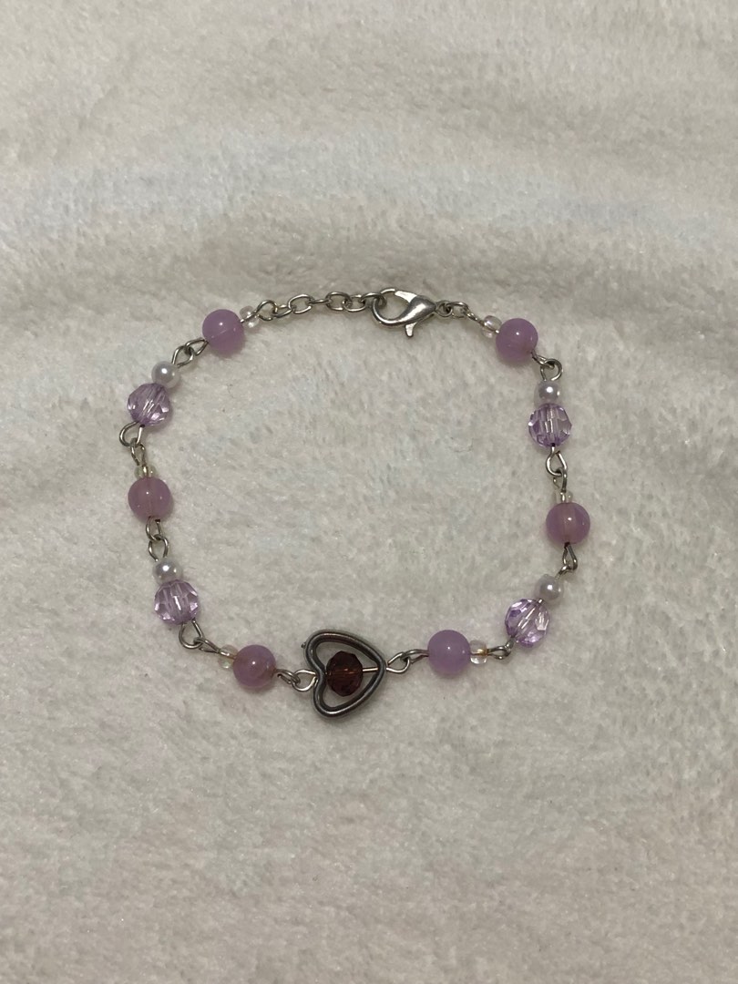 Purple sale heart bracelet