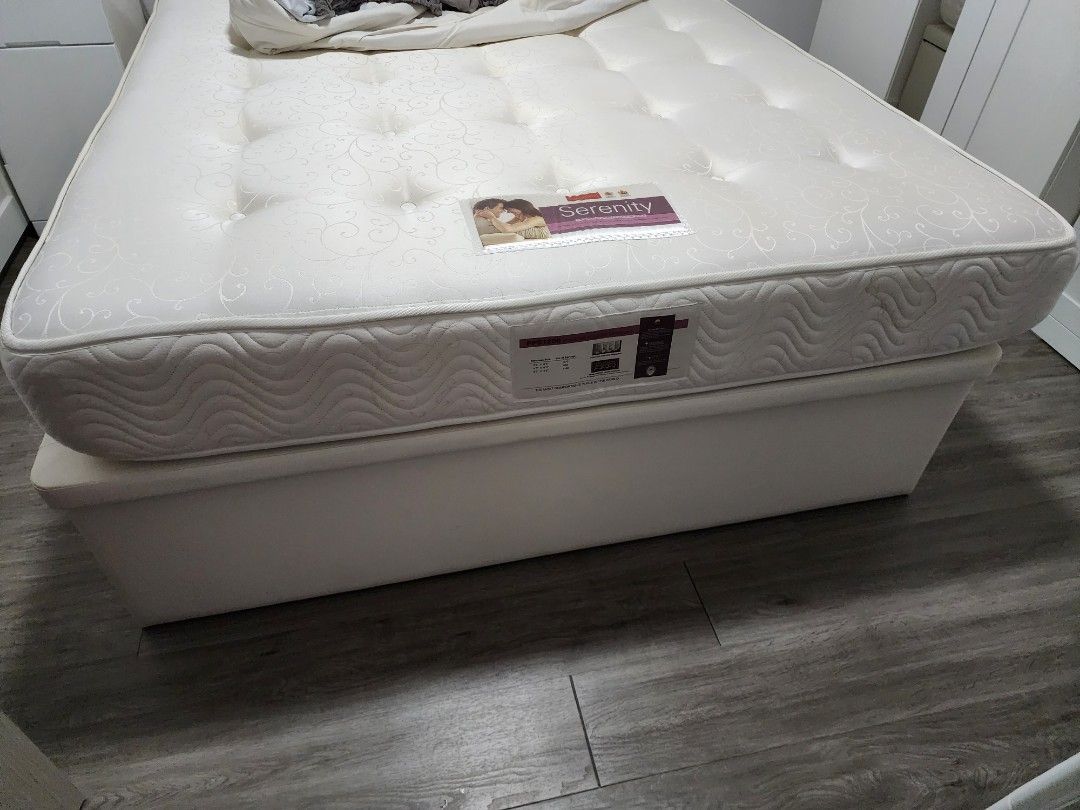 Slumberland Queen Size Mattress with Storage bed, Furniture &amp; Home ...