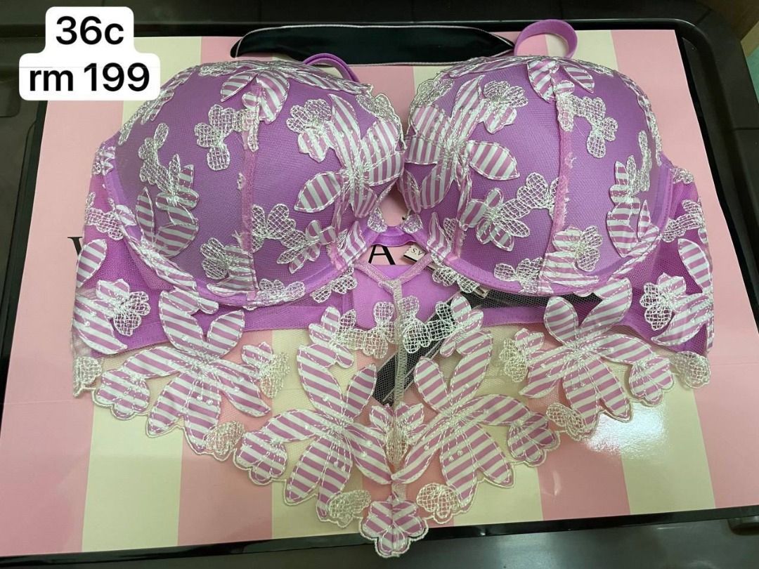 SOLD Victoria's Secret Pink Push Up Bra 36C