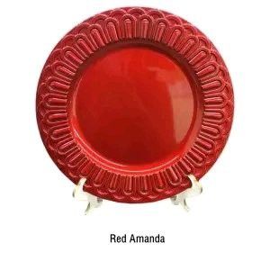 RED CHARGER PLATES (Category: Dinnerware & Cutlery) located in San Juan City. Submitted by ccmalinao (Listing ID 1264904472, Image 3). Description: ✨Red Charger plates ✨ Must Have!! Mix and Match your tableware with this Elegant Red charger plate ‼️.