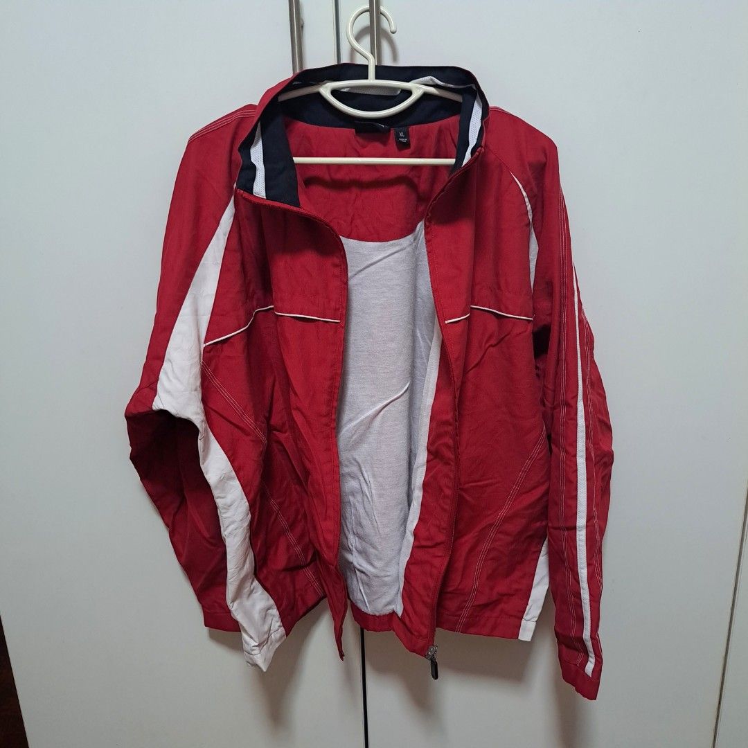 Red White Black Windbreaker