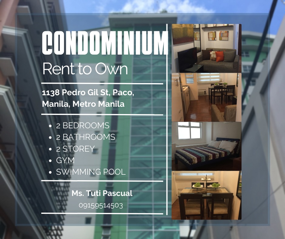 RENT TO OWN CONDOMINIUM IN MANILA, Property, Rentals, Apartments ...