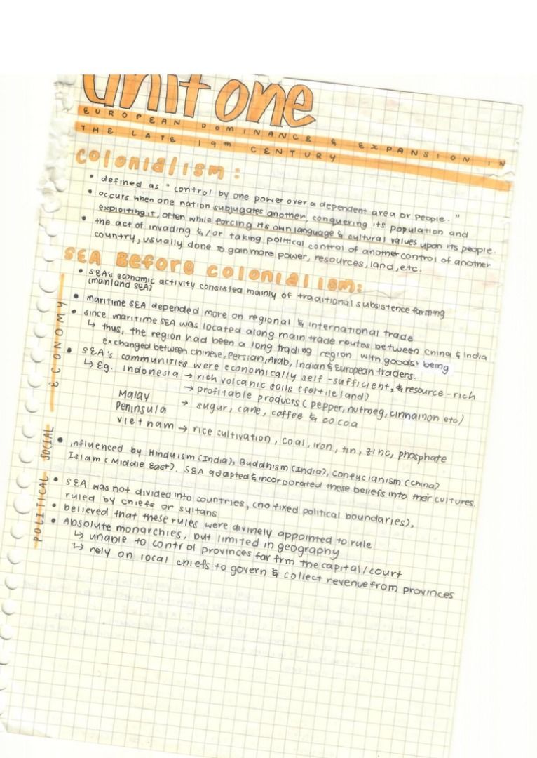 RGS Y3 History Handwritten Notes Digitally Scanned 31 Pages