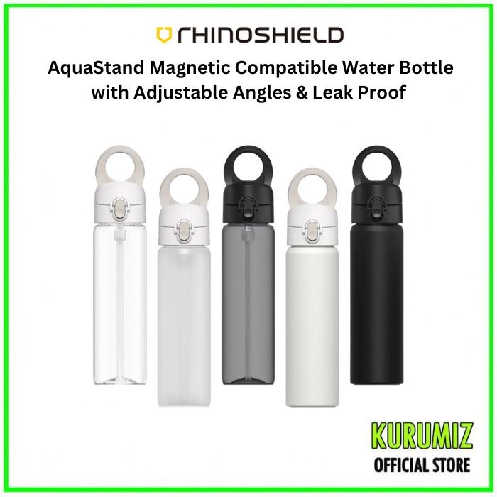 This @RHINOSHIELD ASIA AquaStand is a water bottle that comes with a m, Magsafe Stand