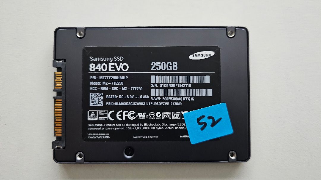 Samsung ssd discount 840 evo 250gb
