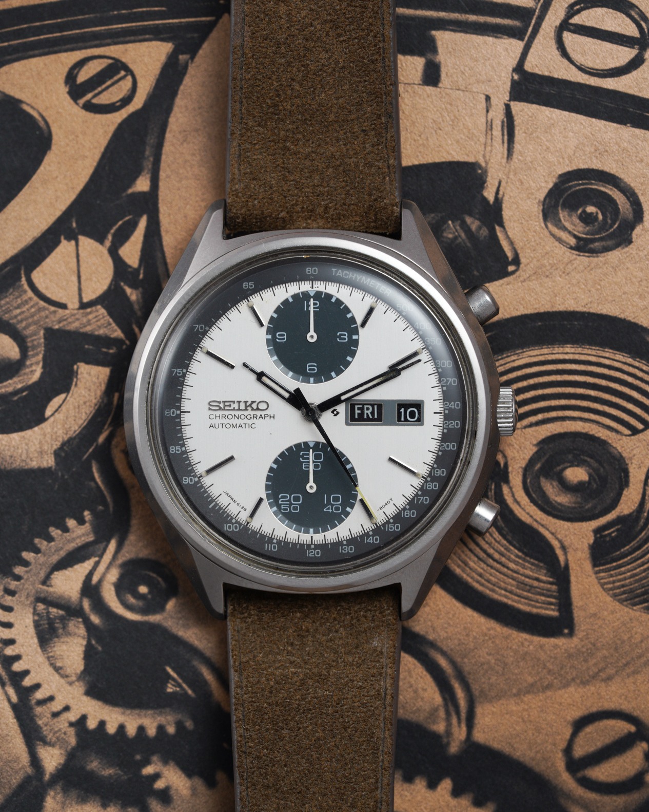 Seiko chronograph automatic discount panda