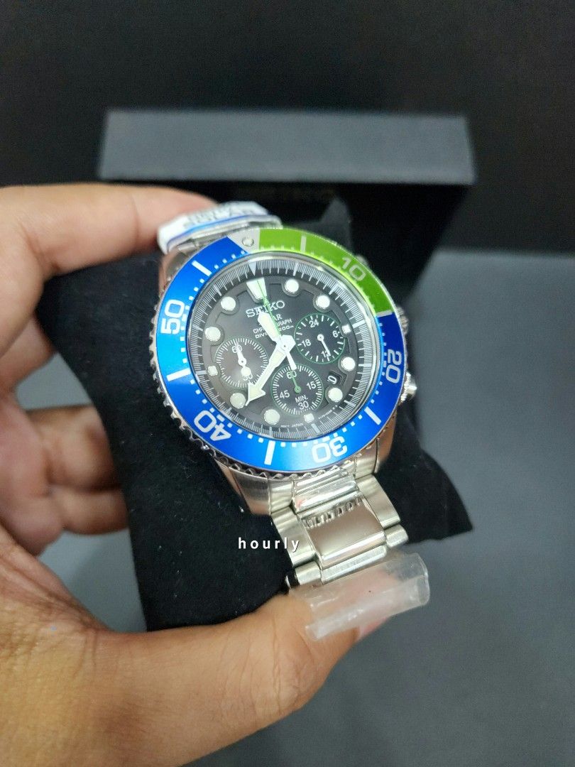 Seiko Divers Solar Chronograph SSC239P1 SSC239 Fesyen Pria Jam Tangan di Carousell