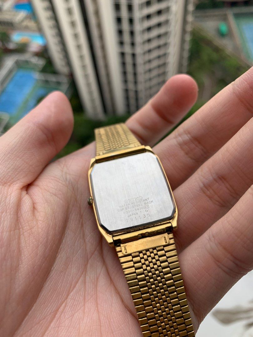 Seiko sgp st steel back gold on sale