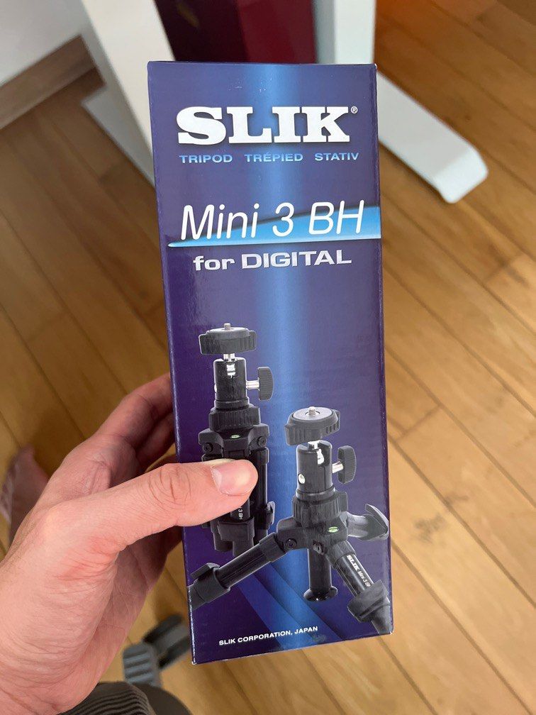 SLIK Mini 3 BH Tripod, Photography, Photography Accessories, Tripods &  Monopods on Carousell
