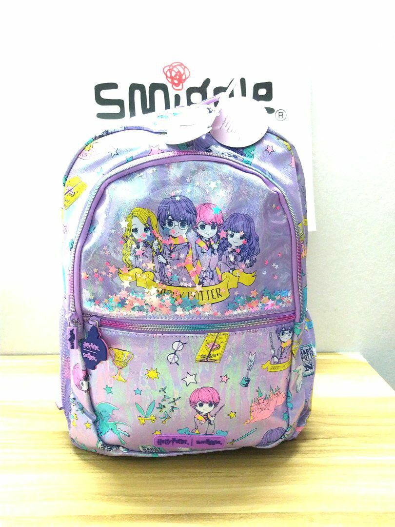 Smiggle Harry potter purple backpack kids school bag kids Beg Sekolah Rendah girls birthday gift