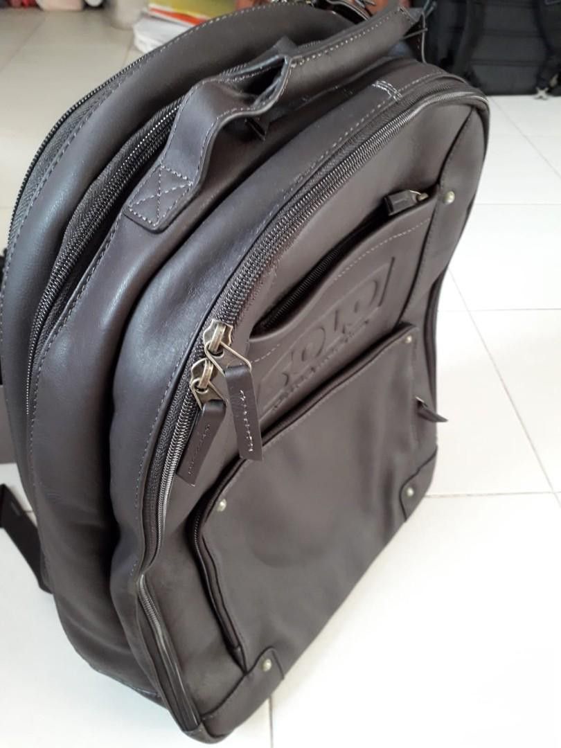 Solo leather backpack cheap