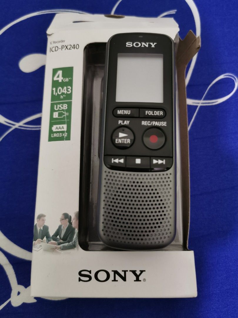 Sony ICD PX240 Digital Voice Recorder, Audio, Voice Recorders on Carousell