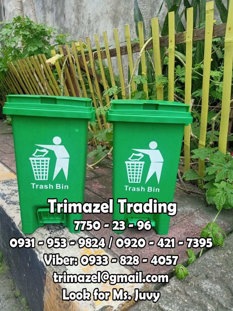 STEP ON TRASH BIN, Furniture & Home Living, Cleaning & Homecare