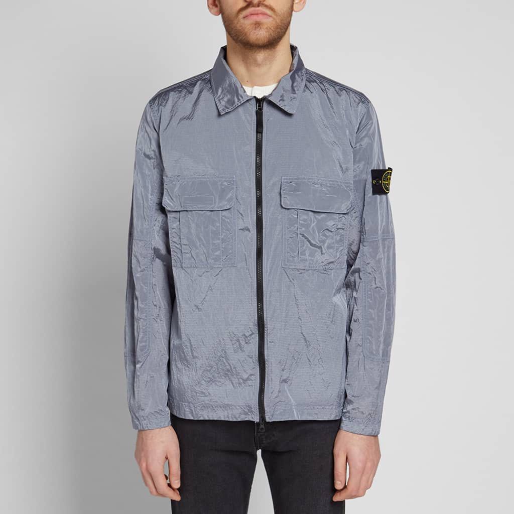 Stone island nylon online metal ripstop overshirt lavender