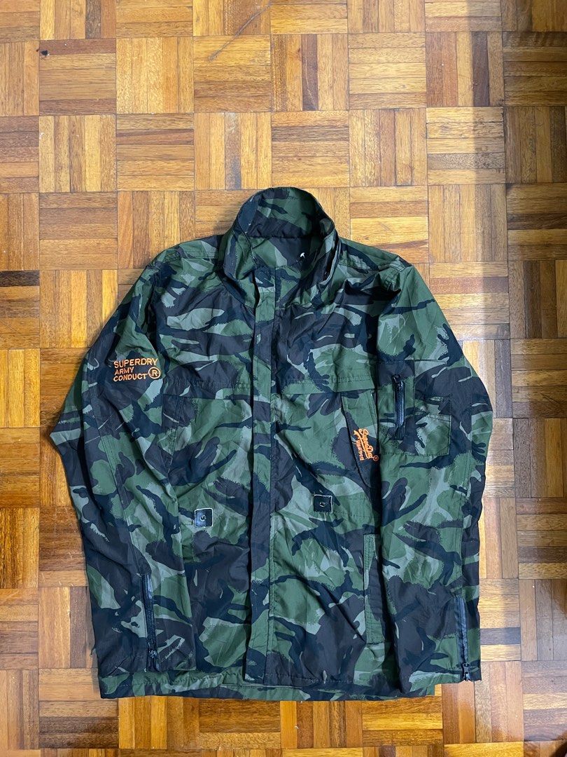Superdry camo windbreaker sale