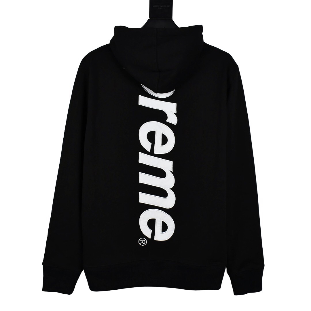 Supreme Hoodie Satin Appliqué Hooded Sweatshirt 背後貼布刺繡LOGO