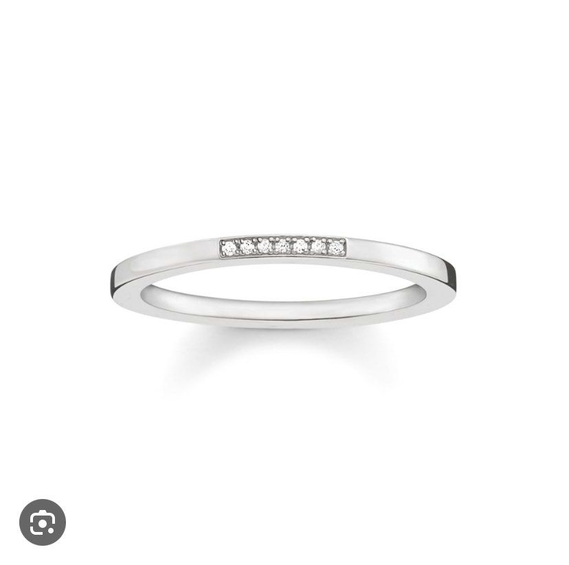 Thomas Sabo Diamond Band Ring Size 6 Women s Fashion Jewelry Organisers Rings on Carousell
