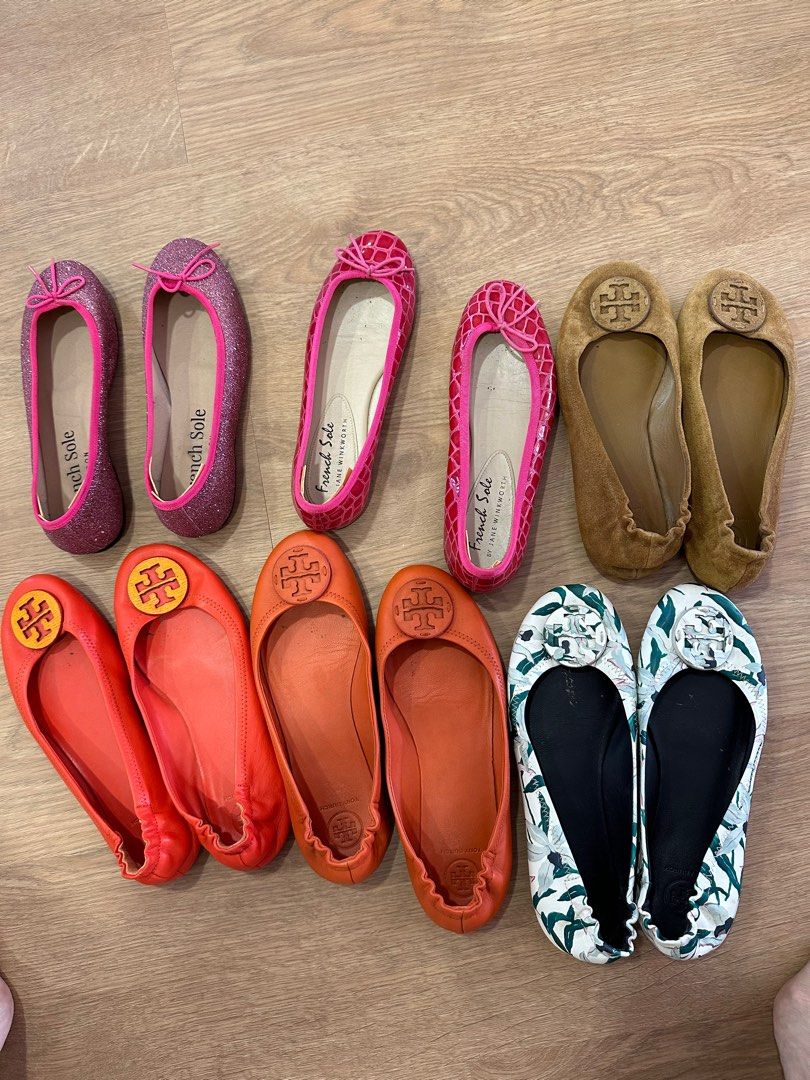 Tory Burch and French Sole ballet flats