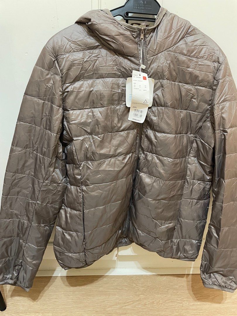 Ultra light down foldable winter jacket with hood