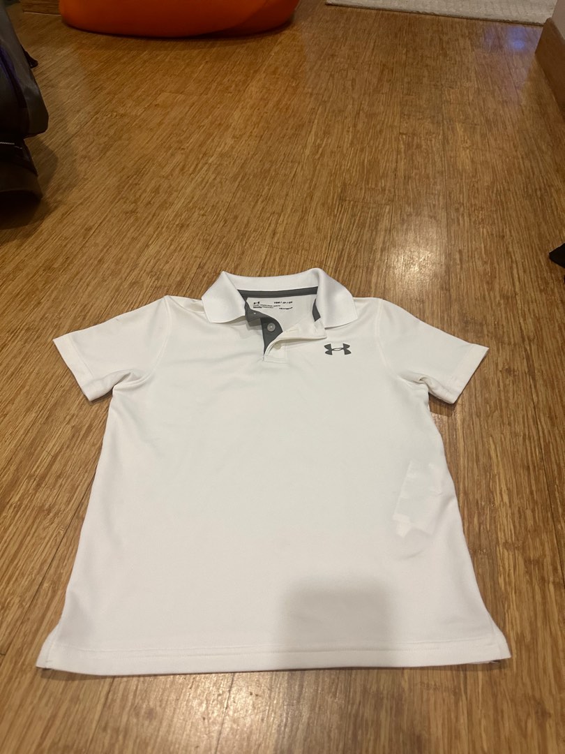 White under armour golf shirt sale