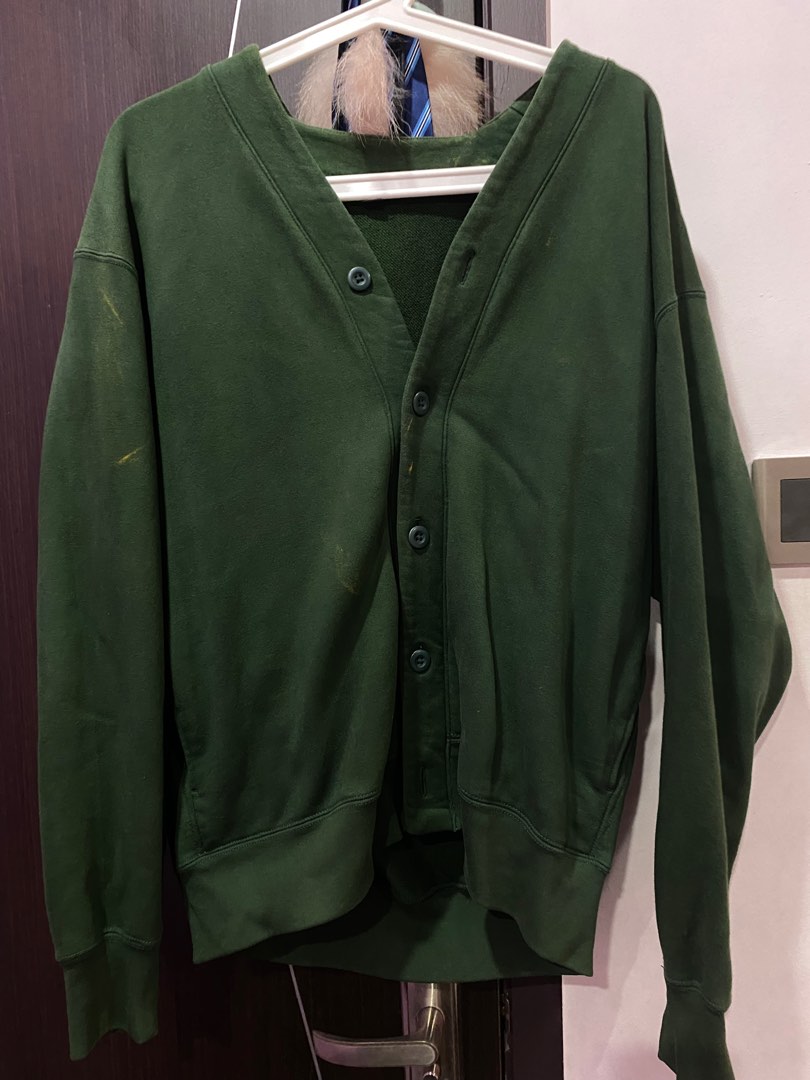 Uniqlo green on sale cardigan