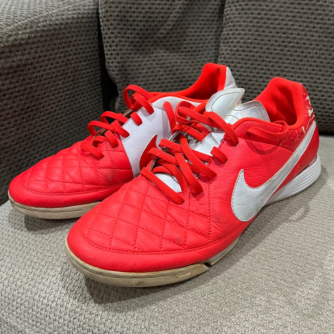 US10 Nike Tiempo Genio leather IC indoor court football futsal