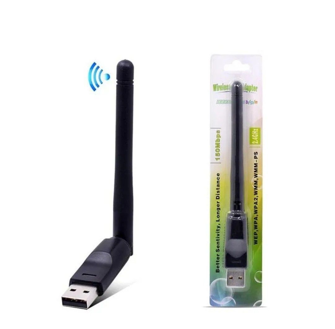 USB WIFI SET TOP BOX MT7601 DONGLE STB ADAPTER ANTENNA FOR PC