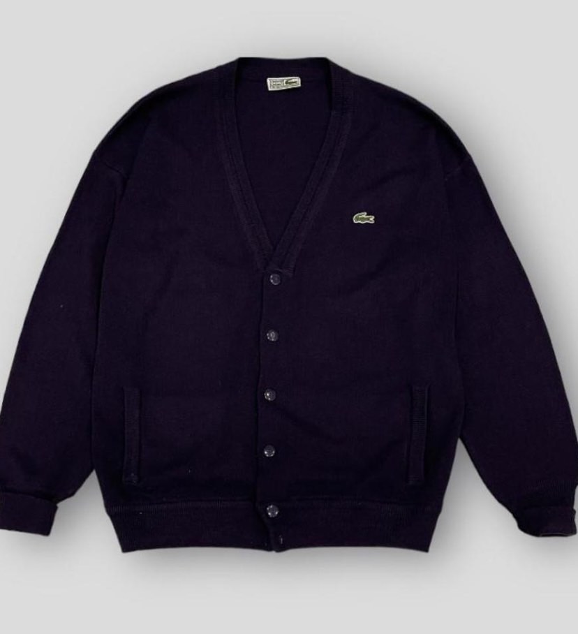 Vintage Chemise Lacoste Cardigan Era 80s Women s Fashion Coats