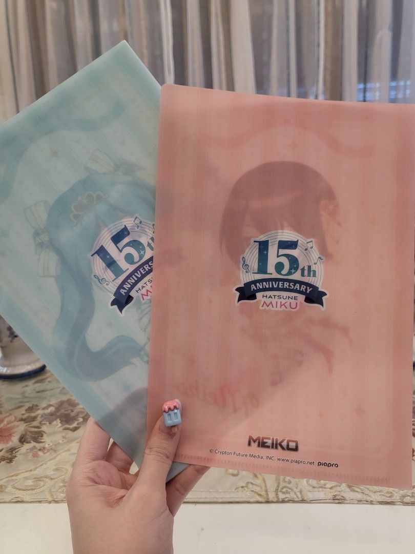 Vocaloid Miku & Meiko Mini Folder Bundle (Category: Stationery & School Supplies) located in San Fernando. Submitted by jpmarketplace2023 (Listing ID 1264885801, Image 2). Description: -Vocaloid Miku & Meiko mini folder bundle for only PHP70 -Authentic from Japan.