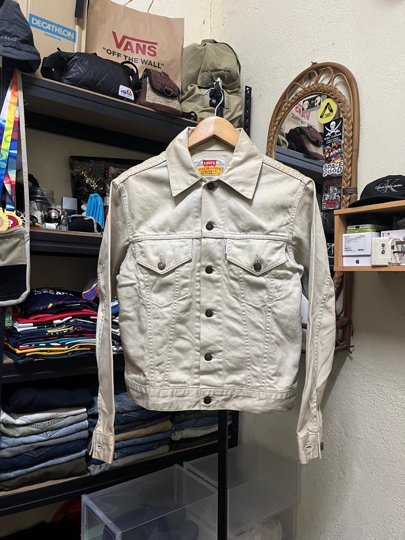 Off white levis sales jacket