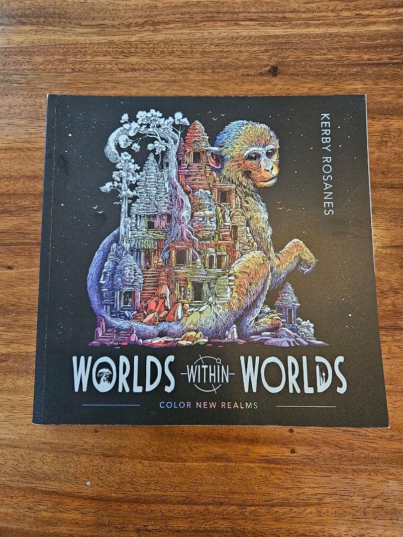 Worlds Within Worlds Coloring Book Kerby Rosanes, Hobbies & Toys