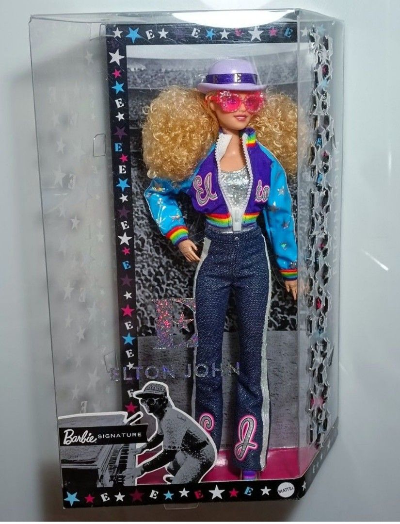 Elton john barbie collector doll on sale