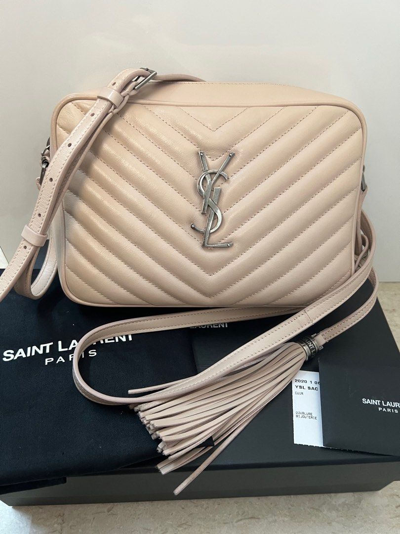 Ysl camera bag in powder pink