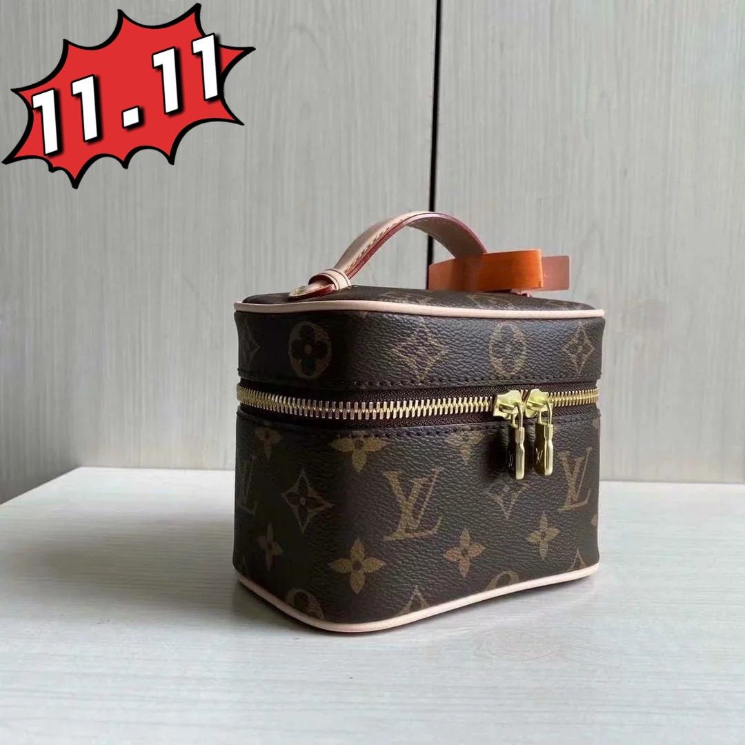 Designer top vanity bag