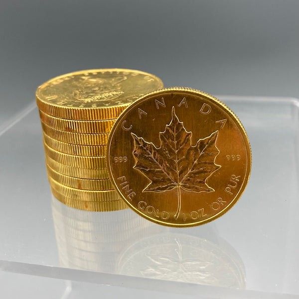 1 oz Canada Maple Leaf Gold Bullion Coin, Luxury, Accessories on Carousell