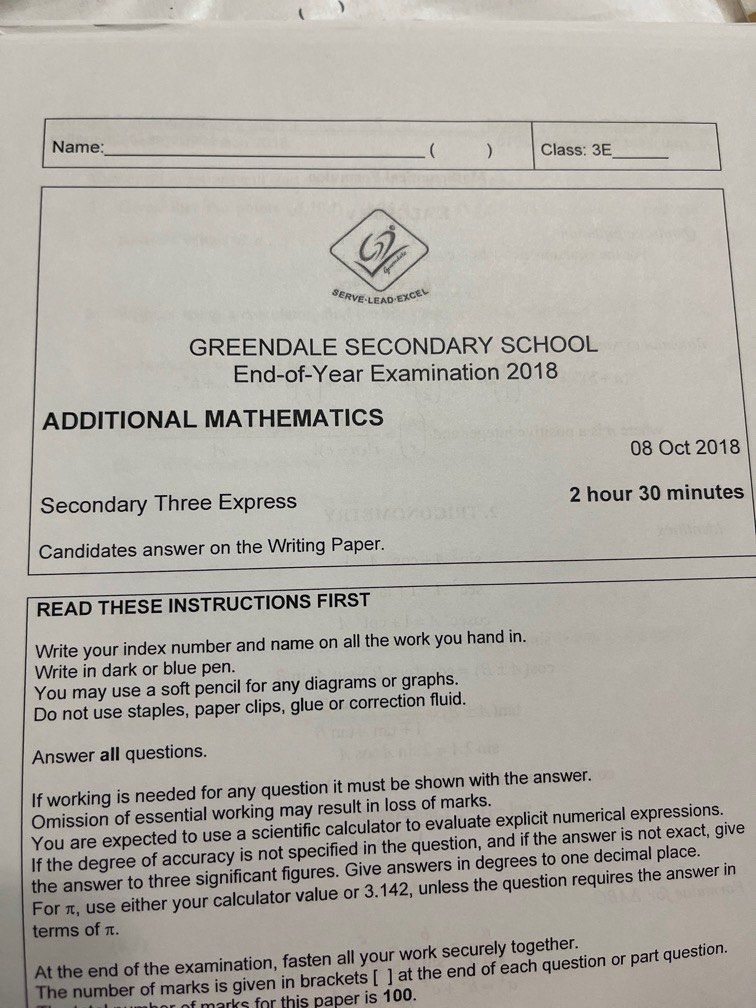 2018 Amath end of year exam papers from 8 schools, Hobbies & Toys ...