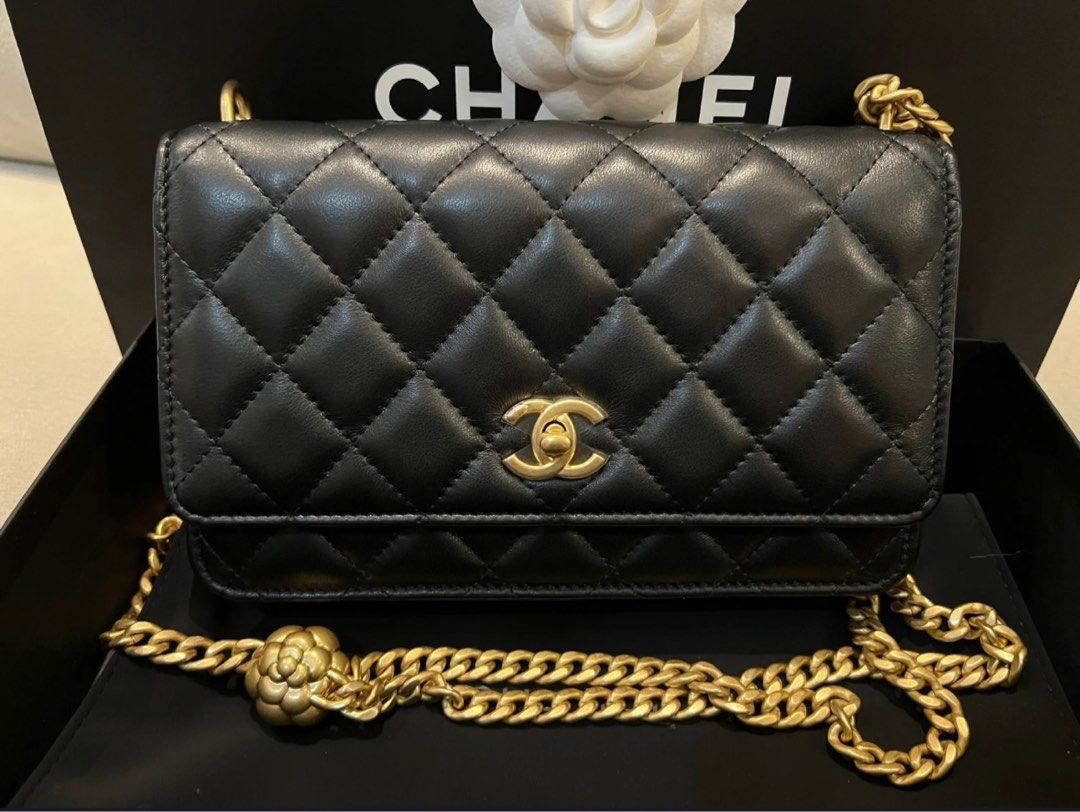 Chanel WOC Camellia, Luxury, Bags & Wallets on Carousell