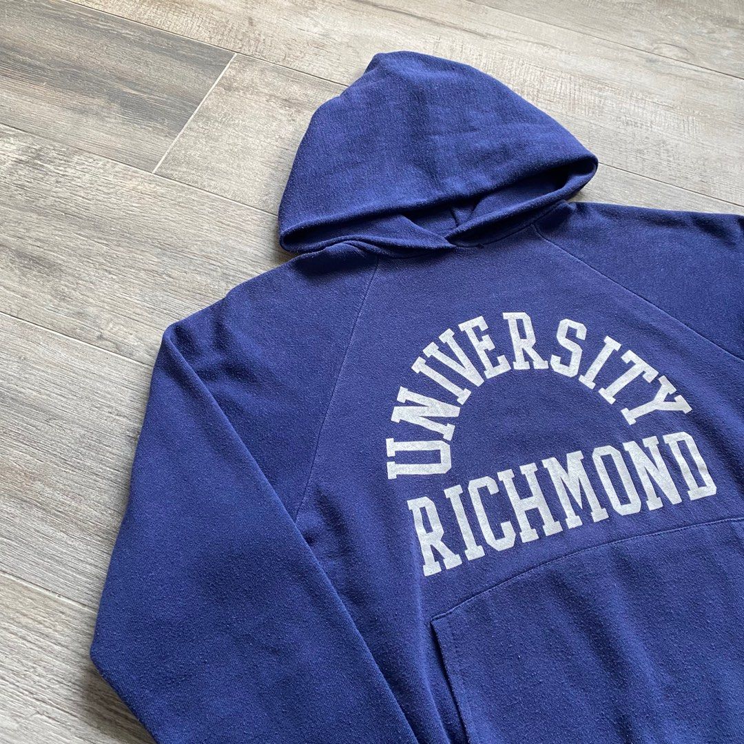 70 S HEALTHKNIT VINTAGE HOODIES SWEATSHIRT SWEAT PARKA USA SWEATER NAVY BLUE HOODIE 70s 1970 s