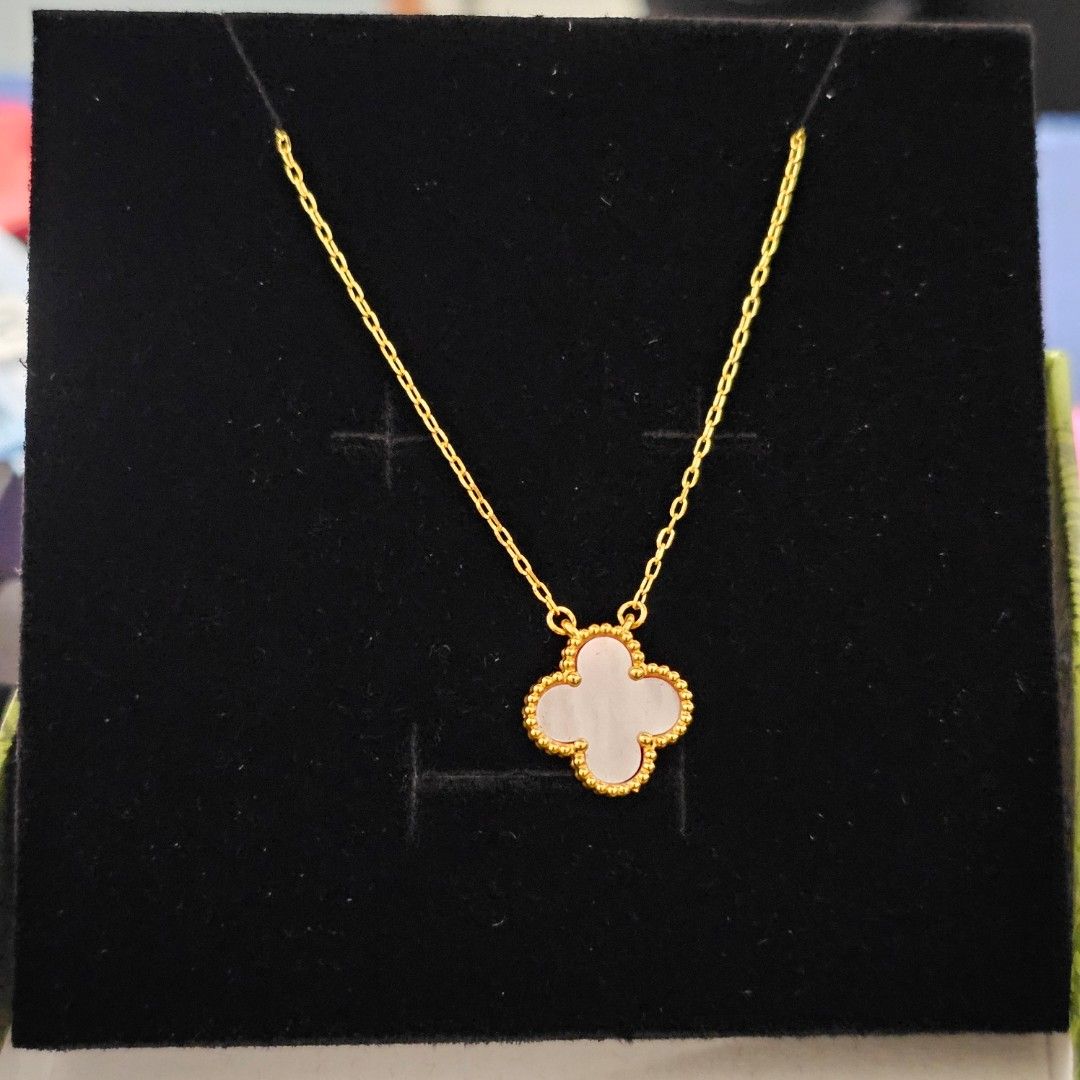 Gold sales pink necklace