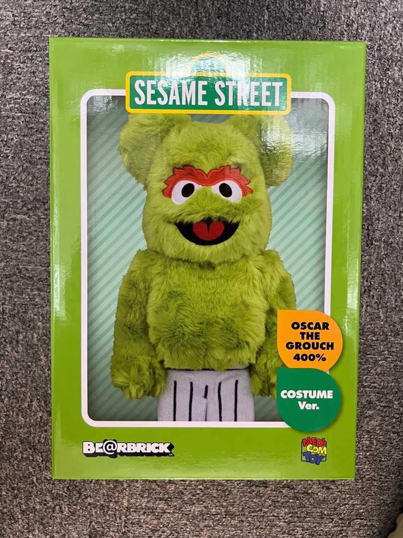 BE@RBRICK OSCAR THE GROUCH 100％ & 400％（Bearbrick x Sesame