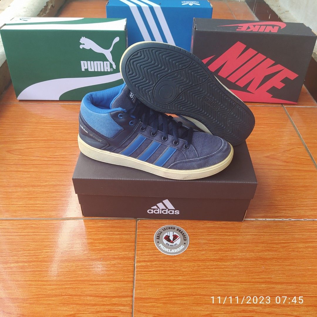 Adidas CloudFoam all court Mid Fesyen Pria Sepatu Sneakers di Carousell
