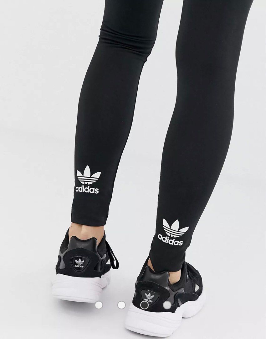 Buy Adidas Originals Trefoil Leggings - Black/White