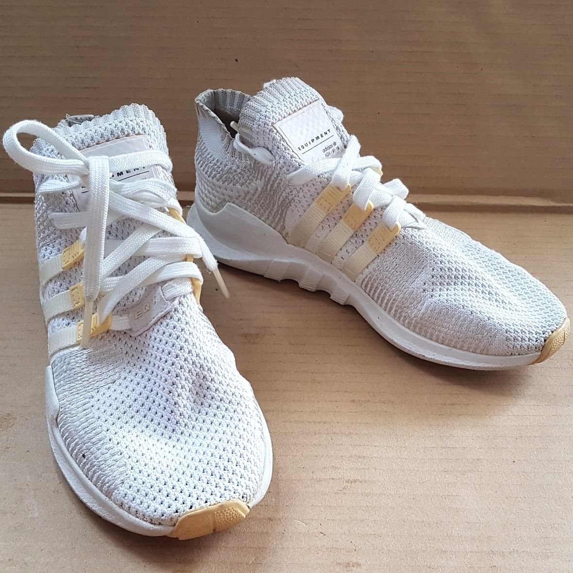 Adidas Originals EQT Support Advance Primeknit Sneakers US 6.5 UK 6 EUR 39 1 3 White Running Shoes Gym Workout Travel Urban Living Active