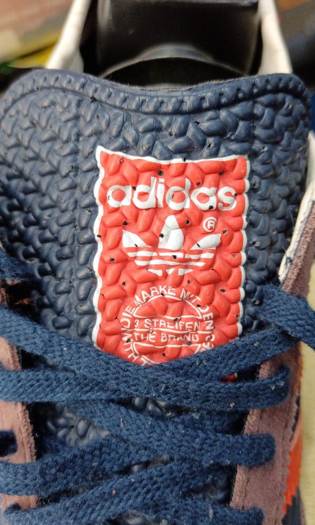 Adidas superstar varsity jacket dark blue red trainer sales