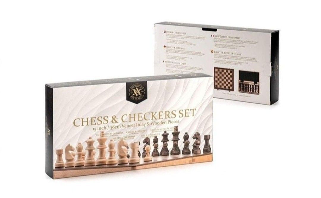 ♟Wooden Chess 38*38 🧩Material: Wooden 🔸️Package Includes