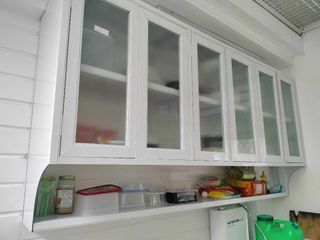 Aluminum glass hanging sale cabinet